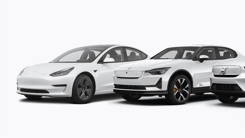 Lineup of electric vehicles